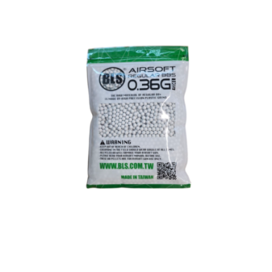 Billes BLS 0.36g Blanches pour Airsoft – Précision et Stabilité 6mm