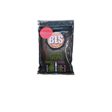 BLS - Billes Traçantes 0.25g Sac de 2000 Billes - Rouge