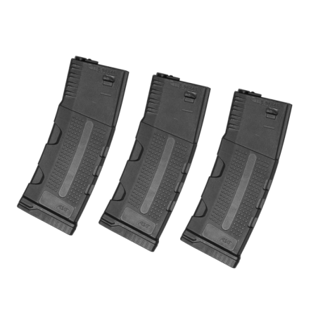 ASG - Lot de 3 Chargeurs mid-cap pour HYbrid Series H-15 180 billes - Noir