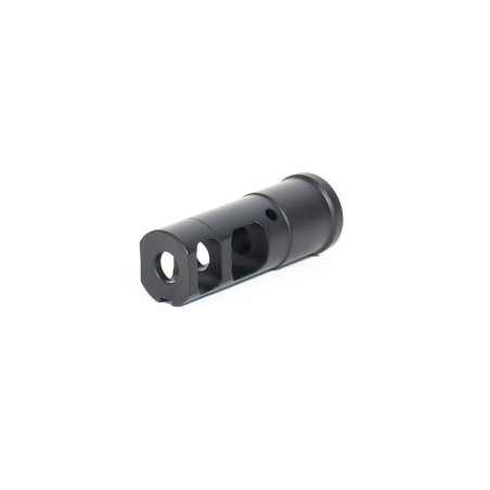 Evolution International - Cache Flamme en acier CNC Tactical 14mm CCW - Noir