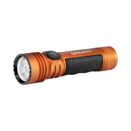 Olight - Seeker 4 Pro | Lampe Torche LED Ultra Puissante 4600 Lumens - Orange