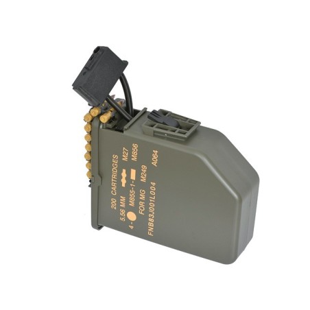 A&K - Chargeur électrique pour M249 6000 billes - OD
