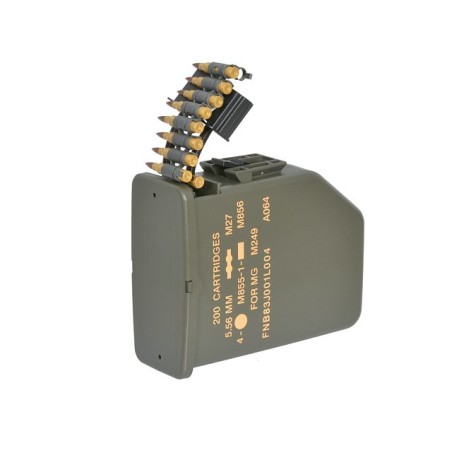A&K - Chargeur électrique pour M249 6000 billes - OD