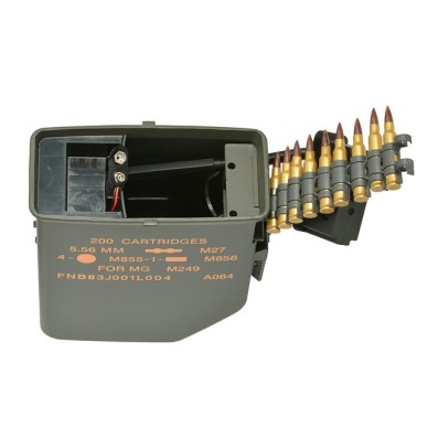 A&K - Chargeur électrique pour M249 6000 billes - OD