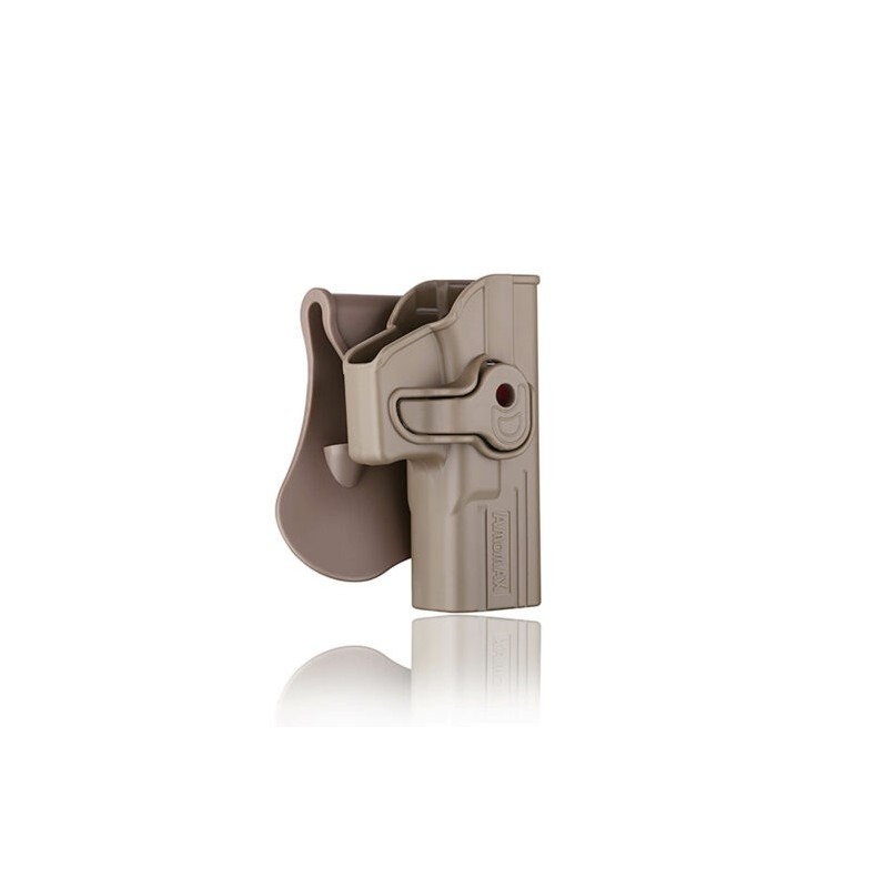 Amomax - Holster Rigide 360° pour Glock Tokyo Marui / Umarex / Cybergun - FDE