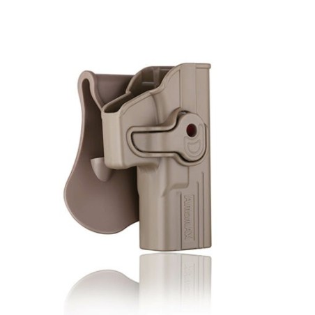 Amomax - Holster Rigide 360° pour Glock Tokyo Marui / Umarex / Cybergun - FDE