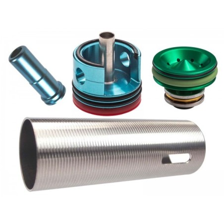 FPS Softair - Kit d'Upgrade Pneumatique en ERGAL pour série M4 / M16 (KMDE1) pour un canon interne de longueur : 301 – 400 mm
