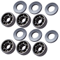 FPS Softair - Bushings à roulement de 8 mm en acier avec roulement ouvert pour A&K MINIMI / M60 / MK43 (B8M60)