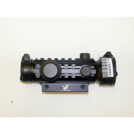 JS-TACTICAL - Viseur Poin Rouge Avec Rail Pour Accessoire (JS-1X30RAIL)