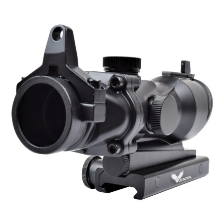 JS-TACTICAL - Viseur Point Rouge ACOG, Lentille 32mm Avec Monture 20mm Et 11mm (JS-132A)