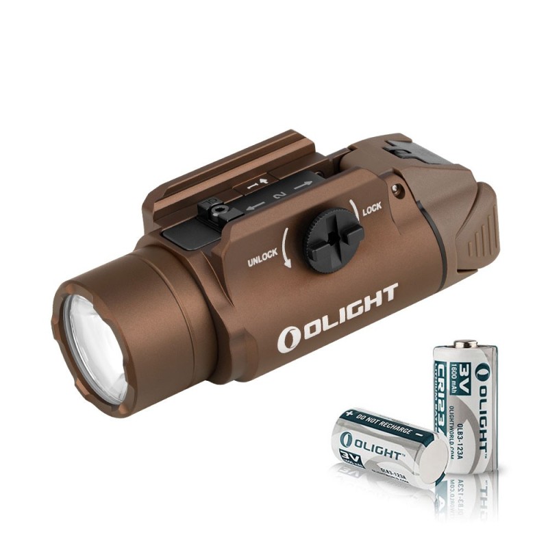 Olight - PL-3S Valkyrie | Lampe tactique 1000 lumens - Tan Olight - PL-3S Valkyrie | Lampe tactique 1000 lumens - Tan