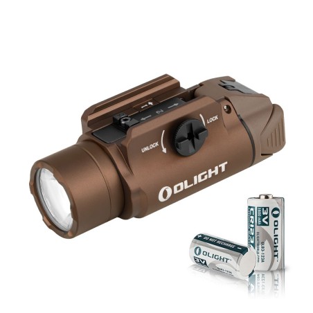 Olight PL-3S Valkyrie Tan – Lampe tactique 1000 lumens pour rail Picatinny