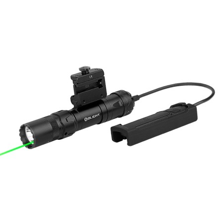Olight Odin GL Mini – Lampe tactique 1000 lumens avec laser vert – Noir