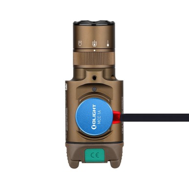 Olight Baldr Pro R – Lampe tactique 1350 lumens avec laser vert – Tan