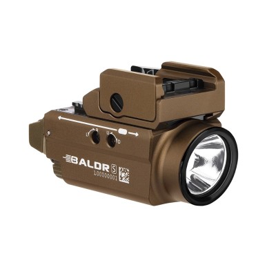 Olight Baldr S – Lampe tactique compacte 800 lumens + laser vert – Tan