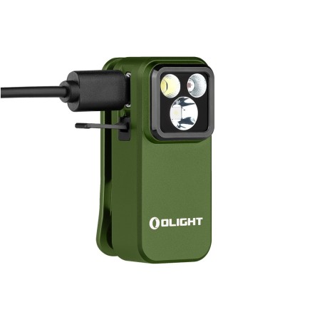 Olight - Oclip Pro | Lampe gilet tactique 500 lm & lumière rouge - Vert OD