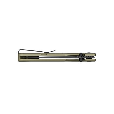 Olight - Duron | couteau pliant compact doté d'une lame Nitro-V - Vert Olive