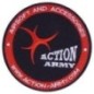 Action Army - Patch Action army Rouge Et Noir
