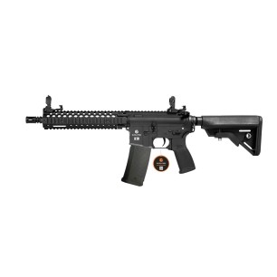 Evolution International - Réplique AEG Recon Superlite MK18 Mod 1 10.8" Carbontech - Noir