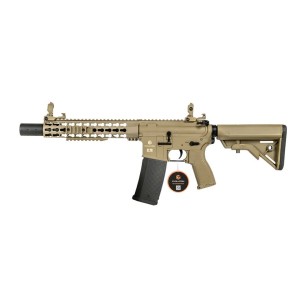 Evolution International - Réplique AEG Recon Superlite 10” Silent Ops Carbontech - Tan