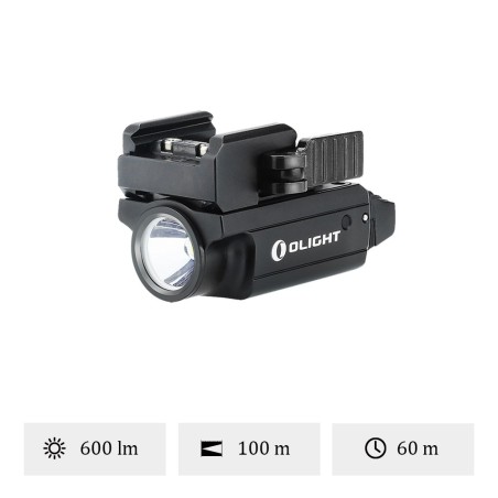 Olight - PL Mini 2 Valkyrie | Lampe tactique rechargeable - Noir