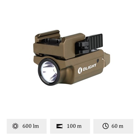 Olight - PL Mini 2 Valkyrie | Lampe tactique rechargeable - Tan