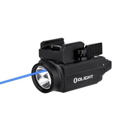Olight - Baldr S BL | Lampe tactique compacte laser bleu puissante 800 lumens - Noir
