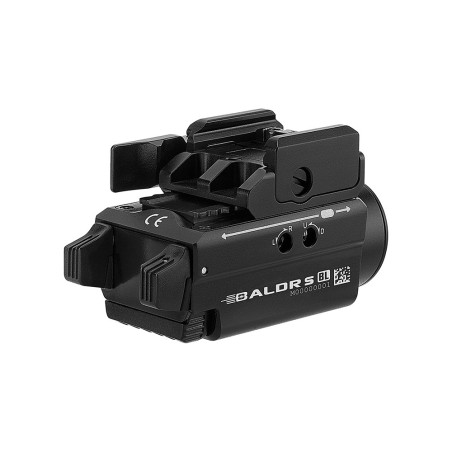 Olight - Baldr S BL | Lampe tactique compacte laser bleu puissante 800 lumens - Noir