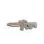 LANCER TACTICAL - Patch Fusil LT-34 PVC Morale, Gris / Rouge