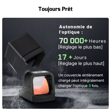 Olight - Osight | Optique RMR 3 MOA avec capuchon de chargement magnétique - Point rouge / Noir