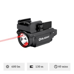 Olight - Baldr RL Mini | Lampe tactique avec laser rouge - Noir
