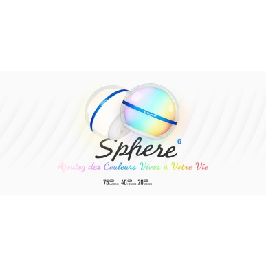 Olight - Sphère | Lampe boule LED Multicolores contrôlable via application - Bleu