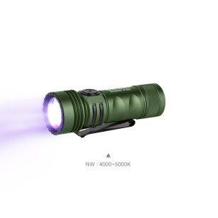 Olight - Seeker 4 Mini | Mini Lampe Torche LED Et Eclairage UV 1200 Lumens - Vert Od