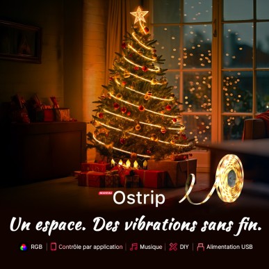 Olight - Ostrip | Ruban Led USB 5m multicolore controlé par APP