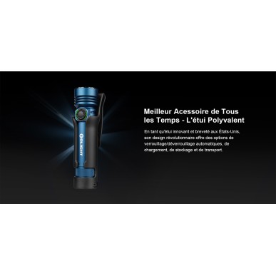 Olight - Seeker 4 Pro | Lampe Torche LED Ultra Puissante 4600 Lumens - Orange