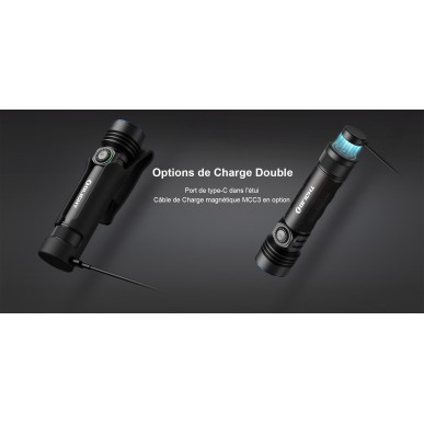 Olight - Seeker 4 Pro | Lampe Torche LED Ultra Puissante 4600 Lumens - Orange