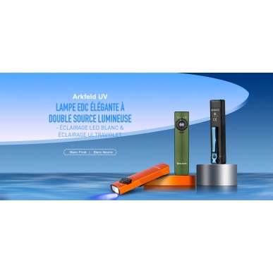 Olight - Arkfeld UV | Lampe EDC avec Éclairage Ultraviolet - Vert OD