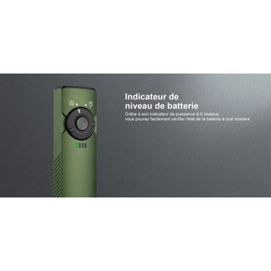 Olight - Arkfeld UV | Lampe EDC avec Éclairage Ultraviolet - Vert OD
