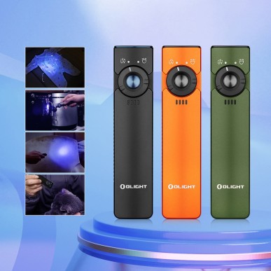 Olight - Arkfeld UV | Lampe EDC avec Éclairage Ultraviolet - Vert OD