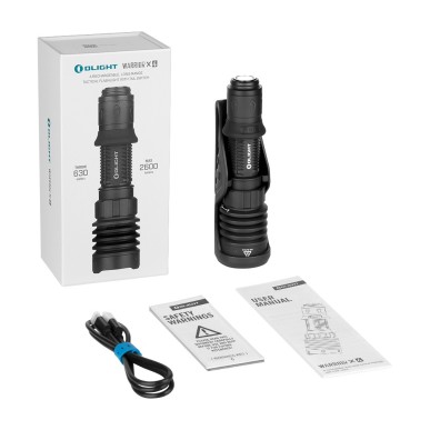 Olight Warrior X4 – Lampe Tactique 2600 Lumens avec Strobe – Noir