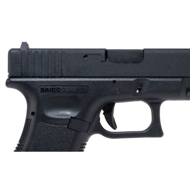 Saigo Defense - Réplique de poing GBB MK1 Co2 Blowback Metal Slide - Noir