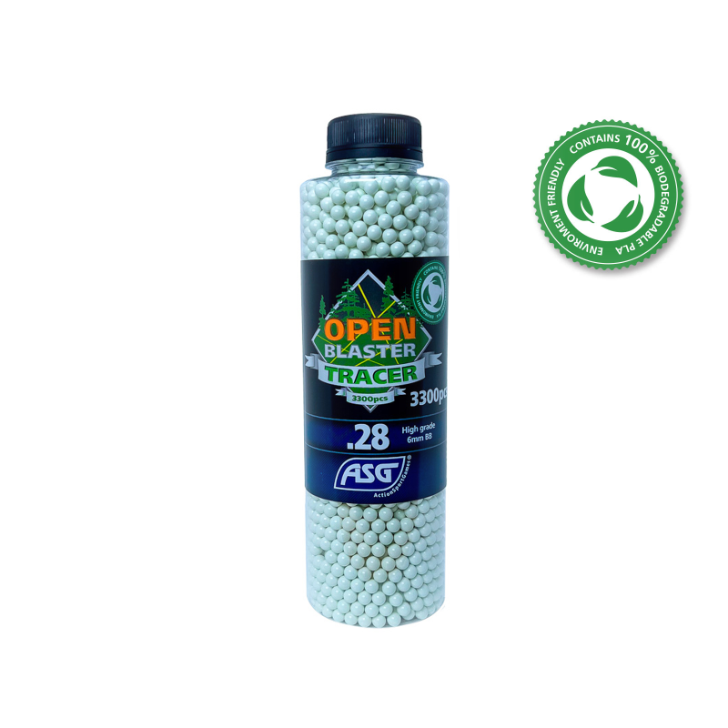 ASG - Billes Biodégradable Traçante Verte Open Blaster 0.28g X 3300 bbs ASG - Billes Biodégradable Traçante Verte Open Blaster 0.28g X 3300 bbs