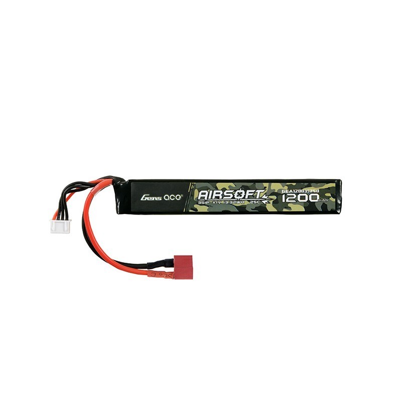 GENS - Batterie Lipo 11.1V 1200mAh 25C - T-Deans - 1 bâton GENS - Batterie Lipo 11.1V 1200mAh 25C - T-Deans - 1 bâton