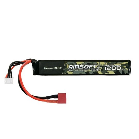 GENS - Batterie Lipo 11.1V 1200mAh 25C - T-Deans - 1 bâton