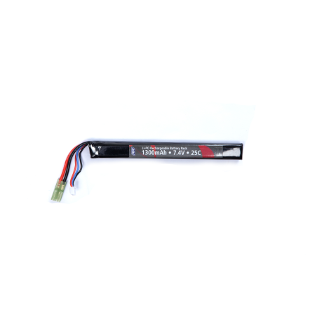 ASG - Batterie LiPo 7.4V 1300mAh 25C - Tamiya - 1 bâton