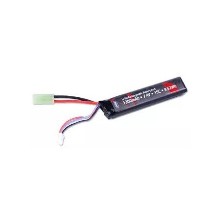 ASG - Batterie LiPo  7.4V 1300mAh 15C - Tamiya - 1 bâton