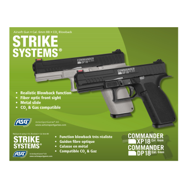 ASG - Pistolet commander XP18 - Noir