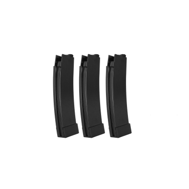 ASG - lot de 3 Chargeurs low-cap pour CZ Scorpion EVO 3 Et MTW 9 75 billes - Noir