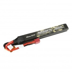 GENS - Batterie Lipo 7.4V 1500mAh 25C - T-Dean - 2 Bâtons