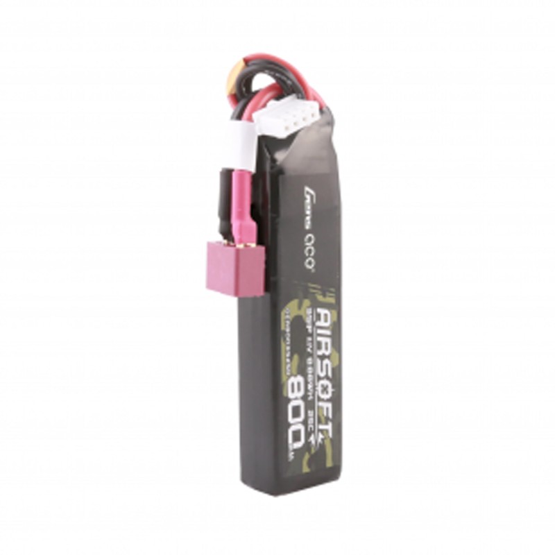GENS - Batterie Lipo 11.1V 800mAh 25C - T-Dean - 1 bâton GENS - Batterie Lipo 11.1V 800mAh 25C - T-Dean - 1 bâton